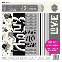 Bloc De 48 Feuilles De Scrap Craft Smith Words To Live By - Craft smith
