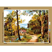 Canevas Antique Automne Tranquille 45x60cm - SEG