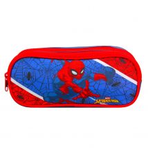 Trousse Scolaire 2 Compartiments Spiderman Bleu - Bagtrotter - Bagtrotter