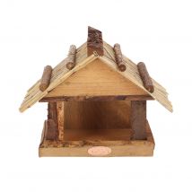 Mangeoire Pour Oiseaux - Toit En Osier - Esschert Design