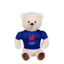 Peluche - Peluche Ours Fédération Française De Rugby (ffr) - Peluche Officielle Sous Licence - 15 Cm Assis - Gipsy Toys