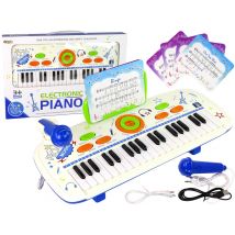 Piano Électrique Pour Enfants Bleu Clavier Usb Mp3 Débutant - D toys