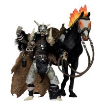 Spawn - Figurine Bloodaxe Avec Cheval (spawn: The Dark Ages) (mcfarlane Toys 30th Anniversary) (gold Label) 18 Cm