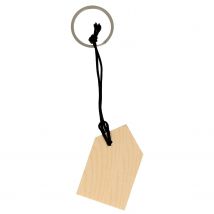 3 Petits Porte-clés Maison En Bois - Artemio