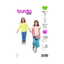 Patron Burda 9227 - T Shirt Unisex Pour Enfants Taille N°fr 4-11 Ans
