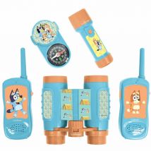 Kit D’aventurier Bluey Avec Talkie-walkies Portée 120m, Jumelles Et Boussole - Lexibook