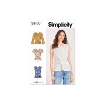 Patron Simplicity 9706 - Haut Du 36 Au 54 Fr Taille N°fr 36-44