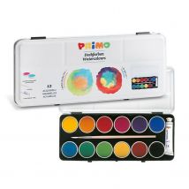 Boîte D'Aquarelle Fine 12 Couleurs Ø 30 Mm - Primo