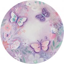 8 Assiettes Papillon Vintage - Amscan