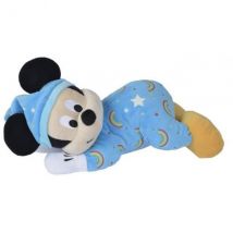 Peluche Mickey Phosphorescente Bleu 33 Cm Disney - Brille Dans La Nuit - Nicotoy - Nicotoy