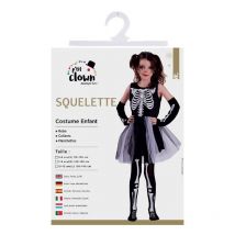 Déguisement - Costume - Squelette - Halloween - Carnaval - Enfant 7/9ans - Petit Joueur