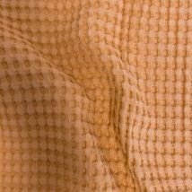 Tissu Nid D'Abeille Xl Uni Cassonade - Au Mètre - Craftine