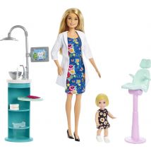Barbie Coffret Dentiste Blonde - Barbie - Mattel