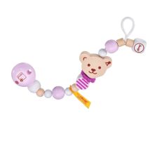 Attache-tétine Ours Steiff Rose - Selecta
