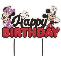 Cake Toppers En Papier - Mickey & Minnie - Dekora