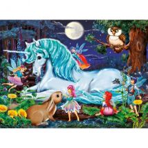 Puzzle Xxl La Licorne Et Les Fees Dans La Foret 100 Pieces - Ravensburger - 10793 - Ravensburger