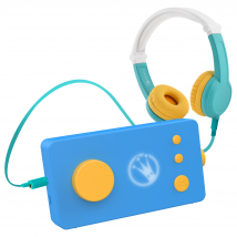 Pack De Voyage Ma Fabrique À Histoires Bleue Et Octave - Boîte À Histoires Avec Casque Octave Audio Enfant - Lunii