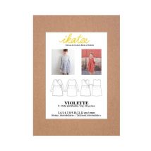 Pochette Patron De Couture Violette Robe 3-12a Taille N°fr 3-12 Ans - Ikatee