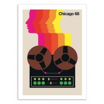 Affiche 30x40 Cm - Chicago 68 - Bo Lundberg - Wall Editions