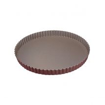 Tourtière Ronde Cannelée - Antiadhérent (sans Pfas) - Fond Fixe - Ø240/230 Mm H25 Mm - Gobel