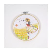 Kit De Broderie - Tulipes Romantiques - Dmc Blanc - Dmc
