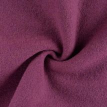 Tissu Laine Bouillie Isolde Uni Mauve - Craftine