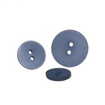 Lot De 6 Boutons 2 Trous Satiné Bleu Marine - My mercerie