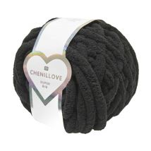 Pelote Chenillove Super Big 300g – Rico Design : Douceur Xxl Pour Des Créations Moelleuses 08 Noir
