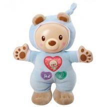 Leon Mon Lumi Ourson Bleu - Vtech Baby - 5202105 - Peluche Veilleuse Musicale Bebe - Vtech