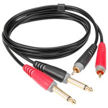 Câble Bretelle Adaptateur Jack 6.35mm / Rca 1m Klotz Klotz