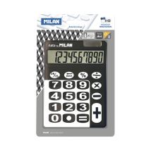 Blister Calculatrice Noire 10 Chiffres Grandes Touches - Milan