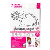 Kit Plastique Dingue Bijoux Collier Liberty - Plastique fou