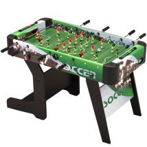 Table De Baby-foot D'Intérieur Pliable - 22 Figurines - 3 Balles Inclues - 2 À 4 Joueurs - Kangui