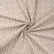 Tissu Jersey Coton Imprimé Léopard Sur Fond Rose Poudré - Au Mètre - Craftine
