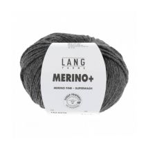 Pelote De Laine À Tricoter Merino + (plus) - Lang Yarns Gris (270)