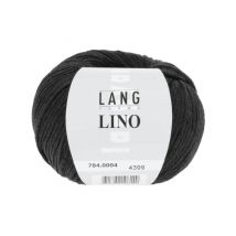 Pelote De Lin À Tricoter Lino - Lang Yarns 4 Noir