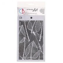 Pochoir Plastique Souple Réutilisable 24 X 14.5 Cm Ciao Bella Dry Leaves 63 - CIAO BELLA