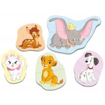 5 Puzzles Progressifs : Personnages Disney 3 - 4 - 5 Pièces - Educa - 18591 - Educa