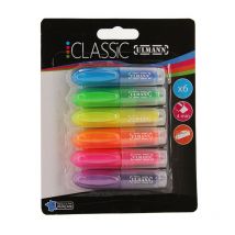 Lot De 6 Minis Surligneurs - Ulmann - Atoutbois