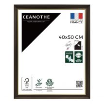 Cadre Photo Luna Ébène Doré 40x50 Cm - Ceanothe