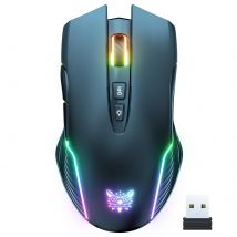 Souris Sans Fil Ergonomique Avec Éclairage Rgb Et Longue Autonomie Noir Yonis - Yonis