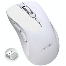 Souris Ergonomique Sans Fil Boutons Latéraux Couleur Thé Laité Dpi Réglable Blanc Yonis - Yonis