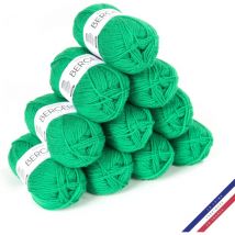 10 Pelotes De Laine - Prairie - 100% Acrylique - Bergère De France - Barisienne - Bergere de France