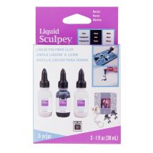 Set 3 Flacons Argile Liquide Basiques - 30 Ml - Sculpey