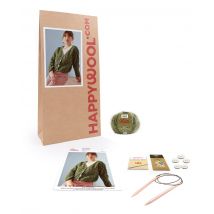 Kit Tricot Gilet Mohair César Kaki 34/36 - Phildar