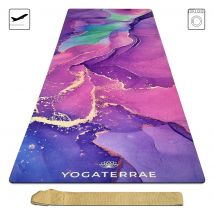 Tapis De Yoga Antidérapant Samadhi Suédé-caoutchouc Naturel Ligne Voyage 183x61x0,1 Cm Poids 1,25 Kg - YOGATERRAE