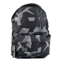 Sac À Dos - Gris Et Bleu - Treillis Camouflage - 2 Compartiments - Walker