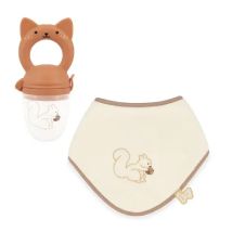 Coffret Bavoir Et Grignoteuse Ecureuil - Kaloo