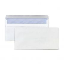 300 Enveloppes Blanches En Papier - 11 X 22 Cm - Raja