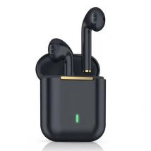 Ecouteurs Bluetooth 5.1 Sans Fil Confortables Étanches Longue Autonomie Noir Yonis - Yonis